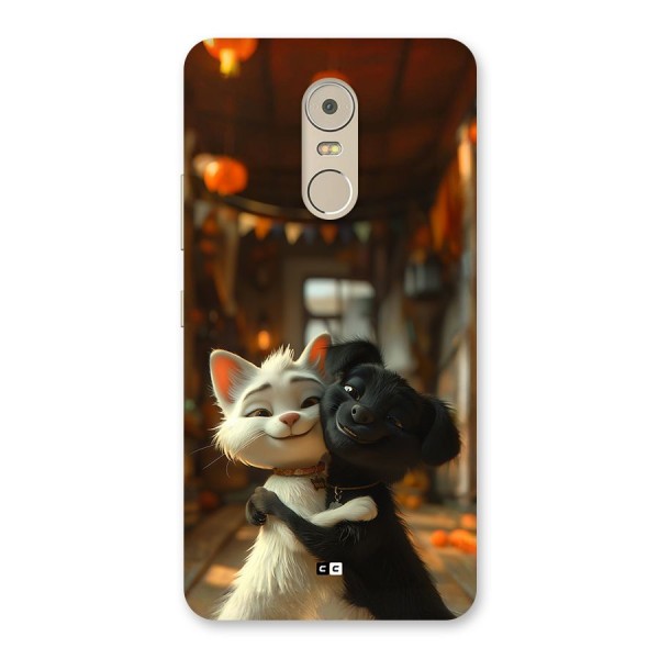 Cute Cat Dog Back Case for Lenovo K6 Note