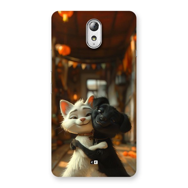 Cute Cat Dog Back Case for Lenovo Vibe P1M