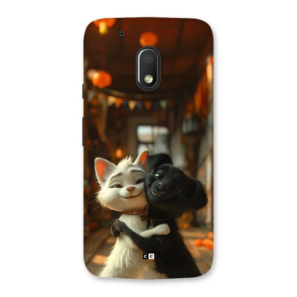 Cute Cat Dog Back Case for Moto G4 Play
