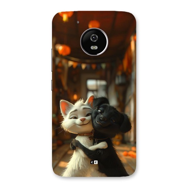Cute Cat Dog Back Case for Moto G5