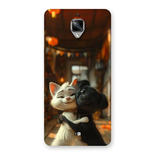 Cute Cat Dog Back Case for OnePlus 3