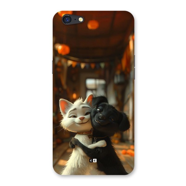 Cute Cat Dog Back Case for Oppo A71
