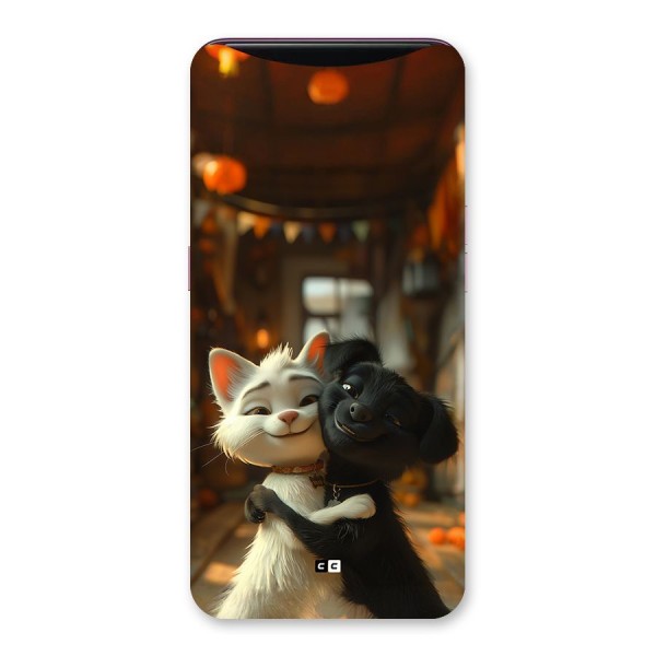 Cute Cat Dog Back Case for Oppo Find X