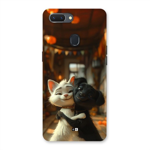 Cute Cat Dog Back Case for Realme 2