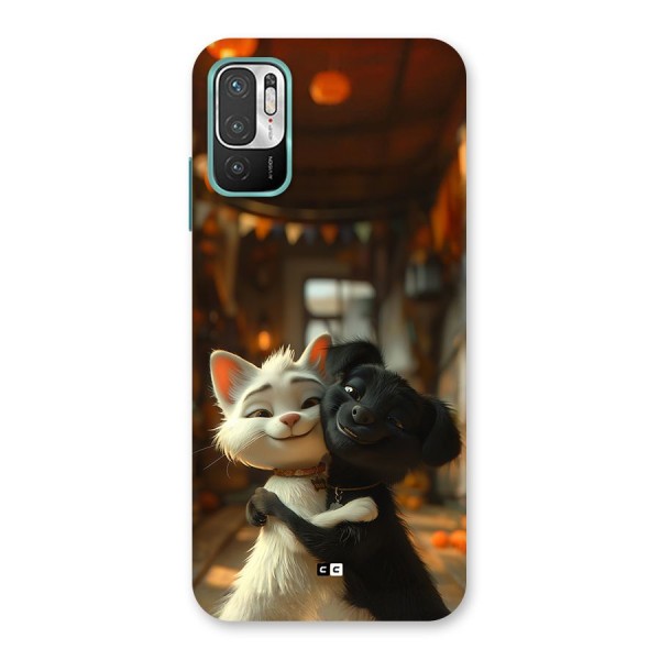 Cute Cat Dog Back Case for Redmi Note 10T 5G