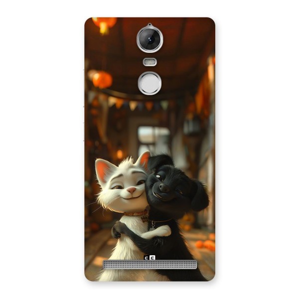 Cute Cat Dog Back Case for Vibe K5 Note