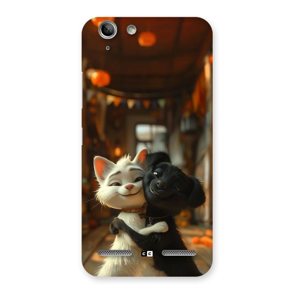 Cute Cat Dog Back Case for Vibe K5 Plus
