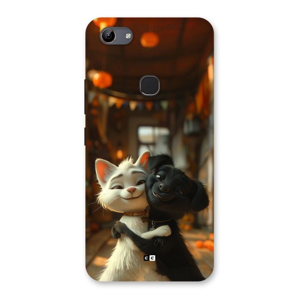 Cute Cat Dog Back Case for Vivo Y81