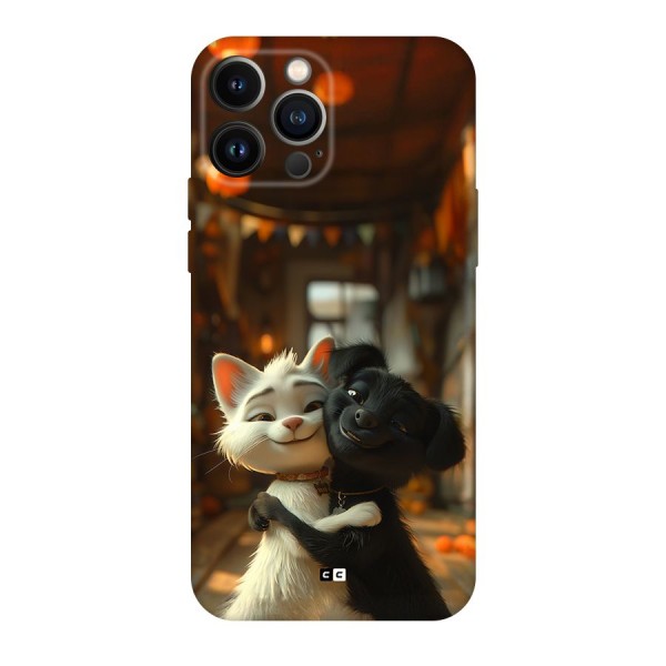 Cute Cat Dog Back Case for iPhone 13 Pro Max