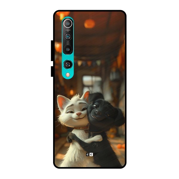 Cute Cat Dog Metal Back Case for Mi 10