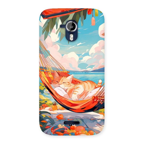 Cute Cat On Beach Back Case for Canvas Magnus A117