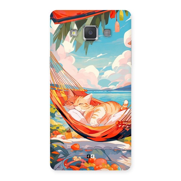 Cute Cat On Beach Back Case for Galaxy Grand 3