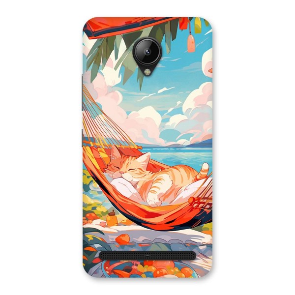 Cute Cat On Beach Back Case for Lenovo C2