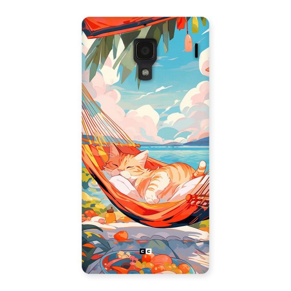 Cute Cat On Beach Back Case for Redmi 1s