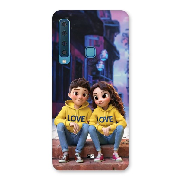 Cute Couple Sitting Back Case for Galaxy A9 (2018)