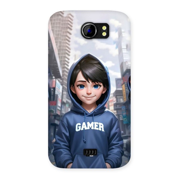 Cute Gamer Back Case for Canvas 2 A110