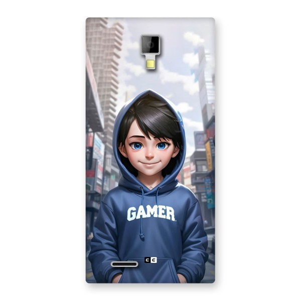 Cute Gamer Back Case for Canvas Xpress A99