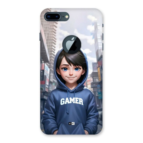 Cute Gamer Back Case for iPhone 7 Plus Logo Cut