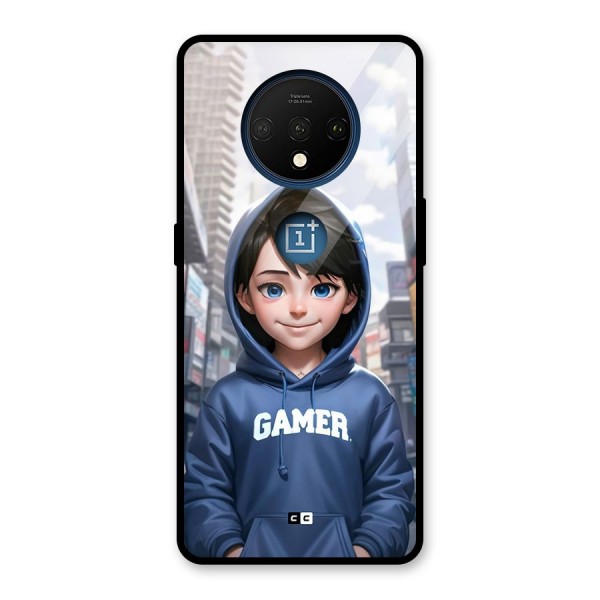 Cute Gamer Glass Back Case for OnePlus 7T
