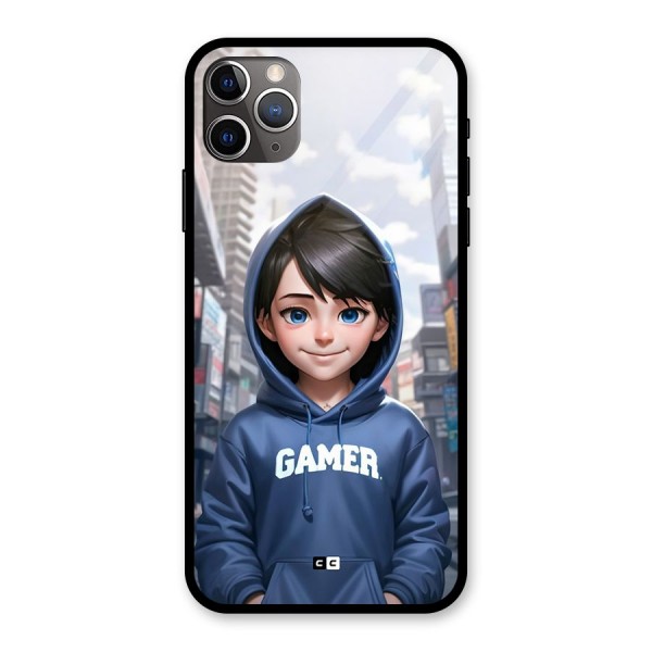 Cute Gamer Glass Back Case for iPhone 11 Pro Max