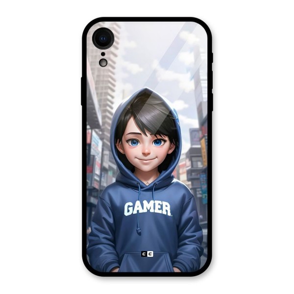 Cute Gamer Glass Back Case for iPhone XR