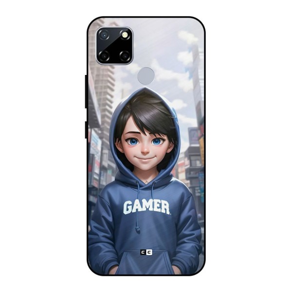 Cute Gamer Metal Back Case for Realme Narzo 30A