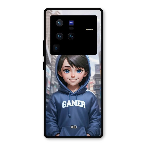 Cute Gamer Metal Back Case for Vivo X80 Pro