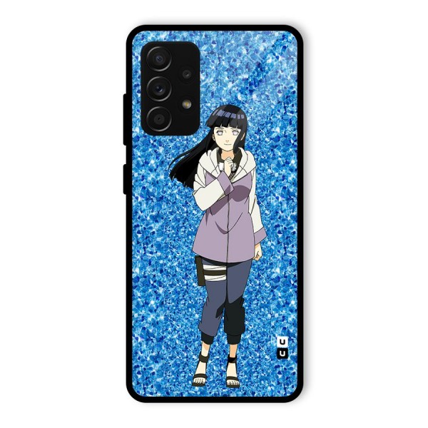 Cute Hinata hyuga Glass Back Case for Galaxy A53 5G