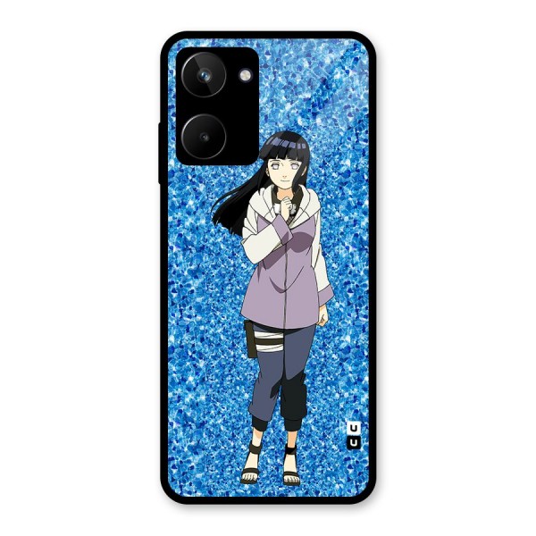 Cute Hinata hyuga Glass Back Case for Realme 10