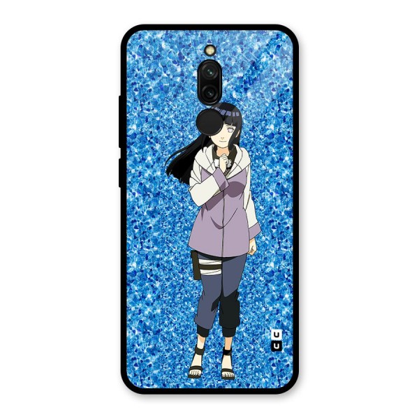 Cute Hinata hyuga Glass Back Case for Redmi 8