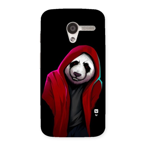 Cute Hoodie Panda Back Case for Moto X