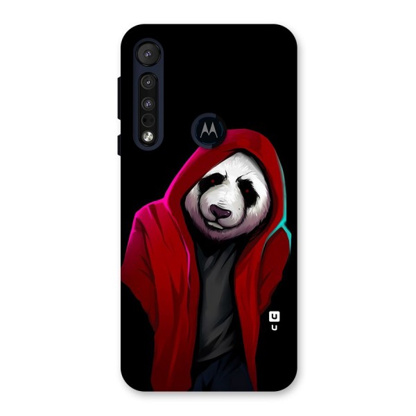 Cute Hoodie Panda Back Case for Motorola One Macro