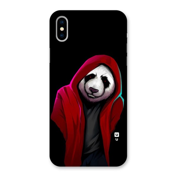 Cute Hoodie Panda Back Case for iPhone X