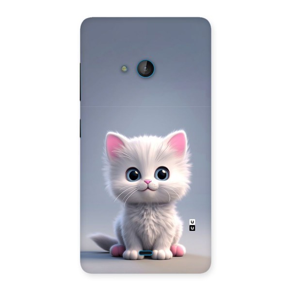 Cute Kitten Sitting Back Case for Lumia 540