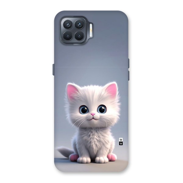 Cute Kitten Sitting Back Case for Oppo F17 Pro