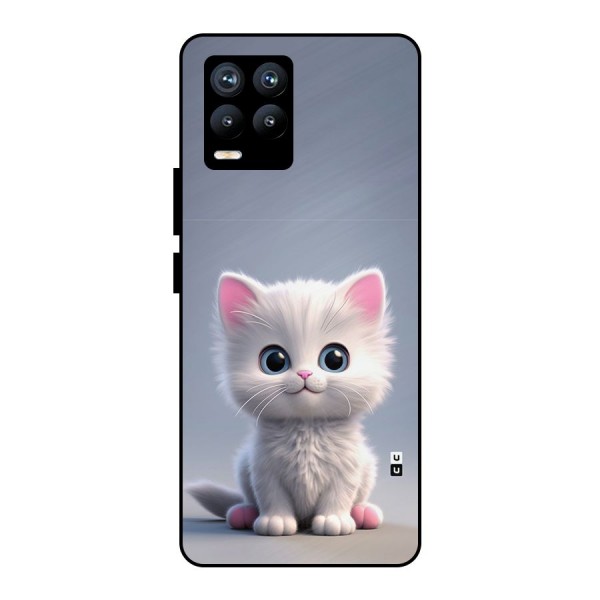 Cute Kitten Sitting Metal Back Case for Realme 8 Pro