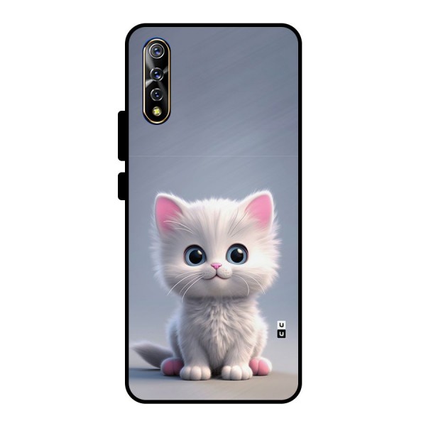 Cute Kitten Sitting Metal Back Case for Vivo S1