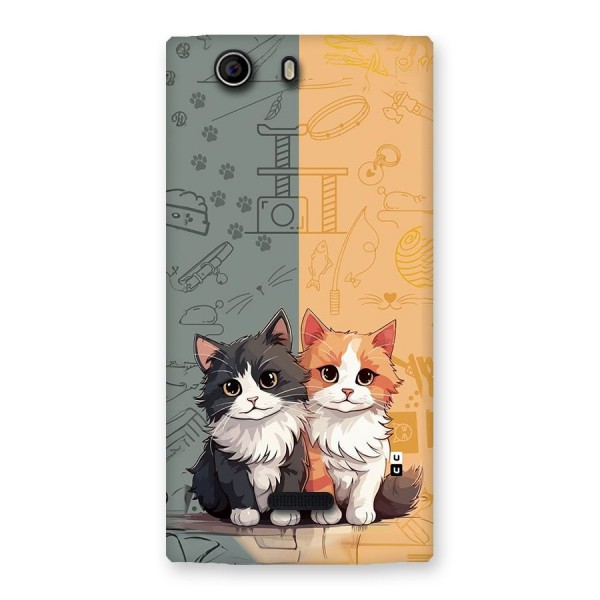 Cute Lovely Cats Back Case for Canvas Nitro 2 E311