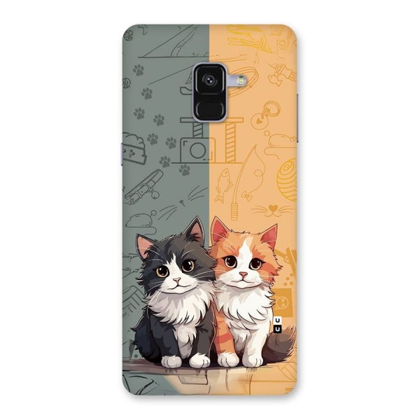 Cute Lovely Cats Back Case for Galaxy A8 Plus
