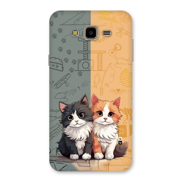 Cute Lovely Cats Back Case for Galaxy J7 Nxt