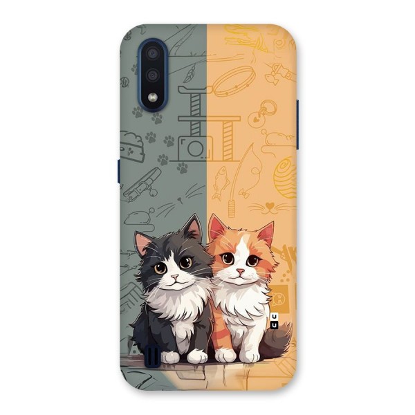 Cute Lovely Cats Back Case for Galaxy M01