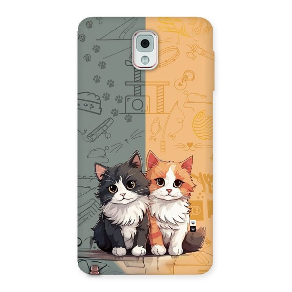 Cute Lovely Cats Back Case for Galaxy Note 3