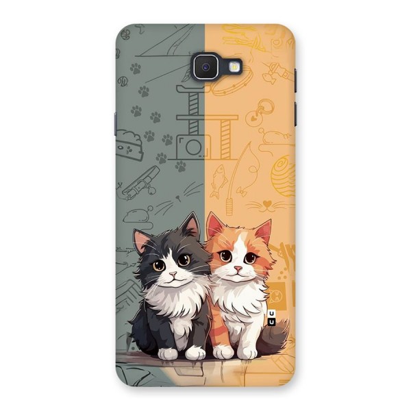 Cute Lovely Cats Back Case for Galaxy On7 2016