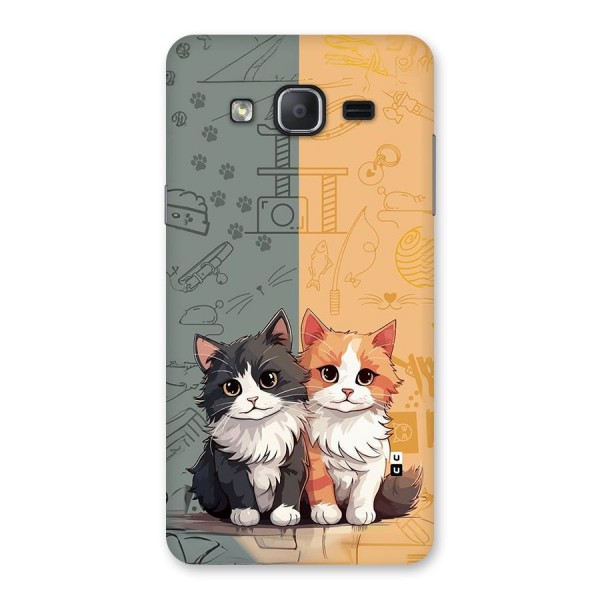 Cute Lovely Cats Back Case for Galaxy On7 Pro