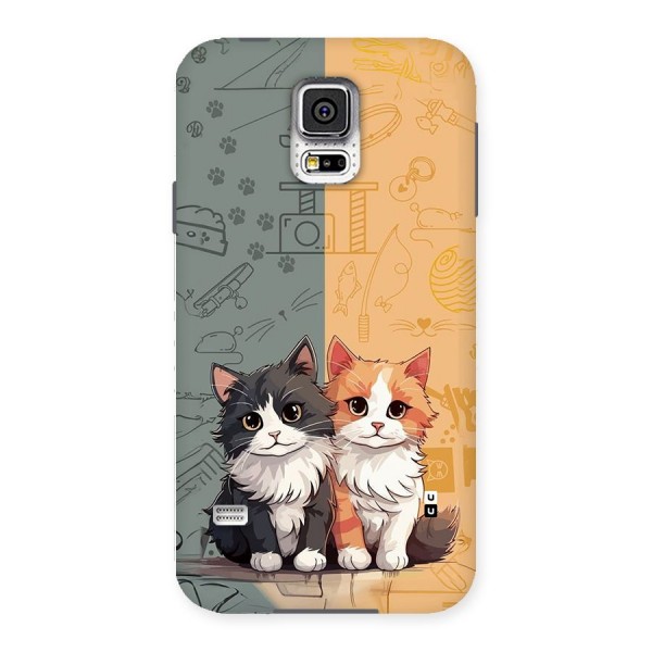 Cute Lovely Cats Back Case for Galaxy S5