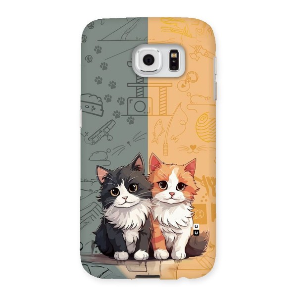 Cute Lovely Cats Back Case for Galaxy S6
