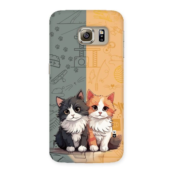 Cute Lovely Cats Back Case for Galaxy S6 edge