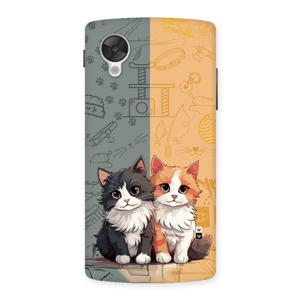 Cute Lovely Cats Back Case for Google Nexus 5