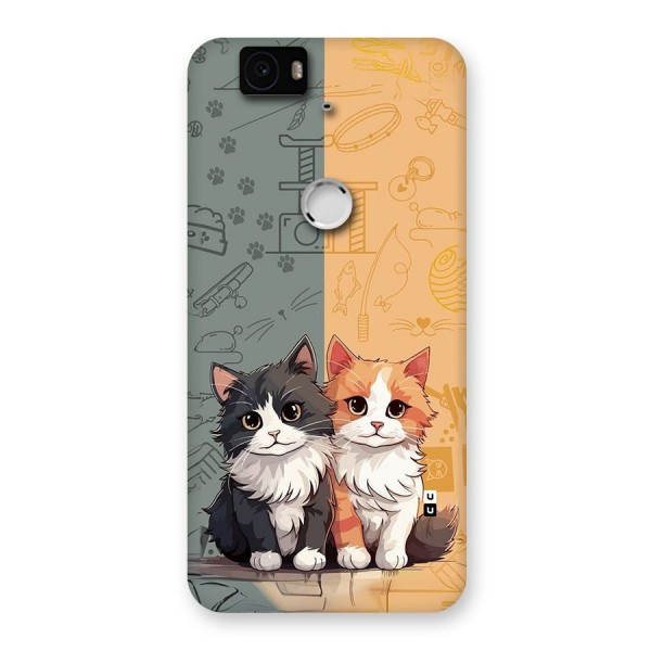Cute Lovely Cats Back Case for Google Nexus 6P