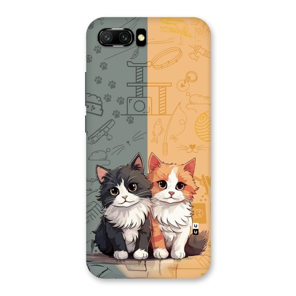 Cute Lovely Cats Back Case for Honor 10